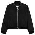 Wool Bomber Jacket - Black
