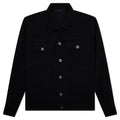 Wool Like Light Trucker Jacket - Black