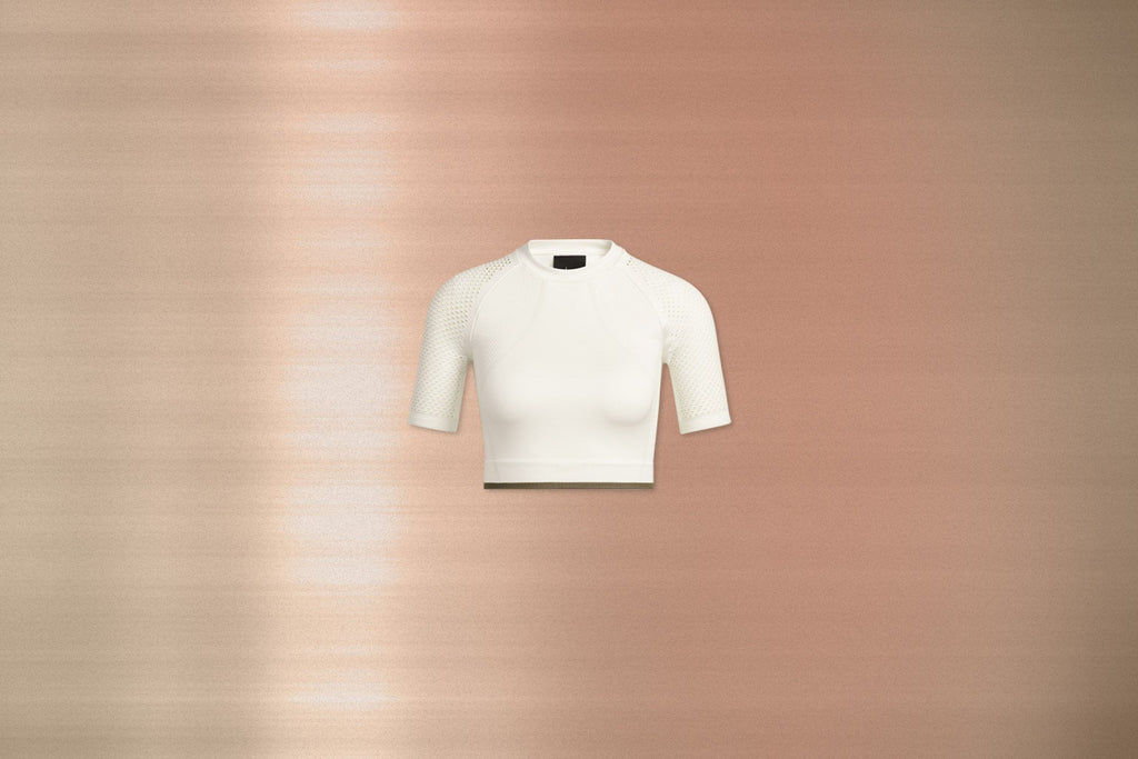 Adidas x IVY PARK Seamless Crop Top - Off White