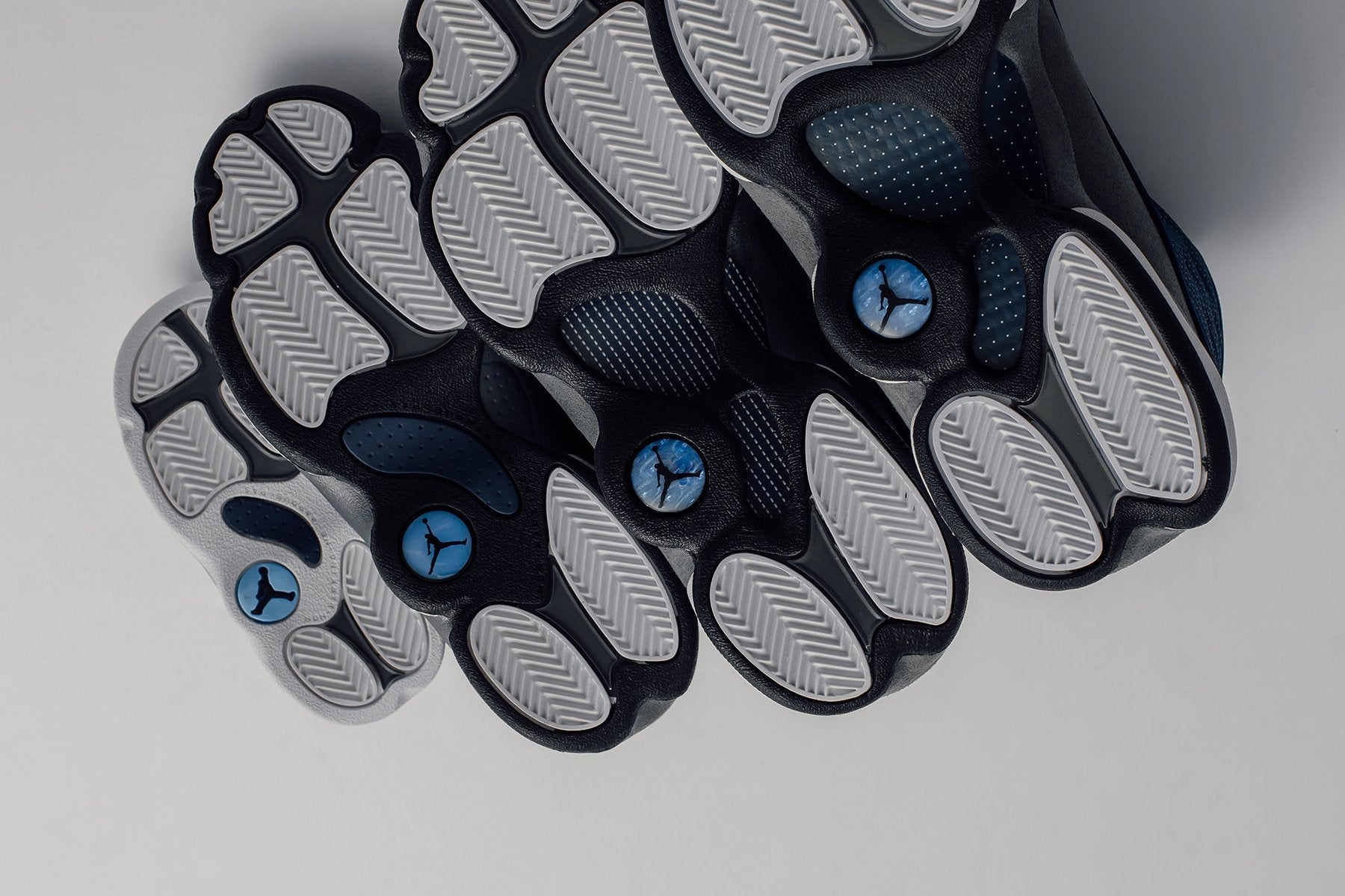 Air Jordan 13 Retro (GS) "Flint Grey" - Navy/University Blue