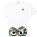Camouflage Edge Heart T-Shirt - White