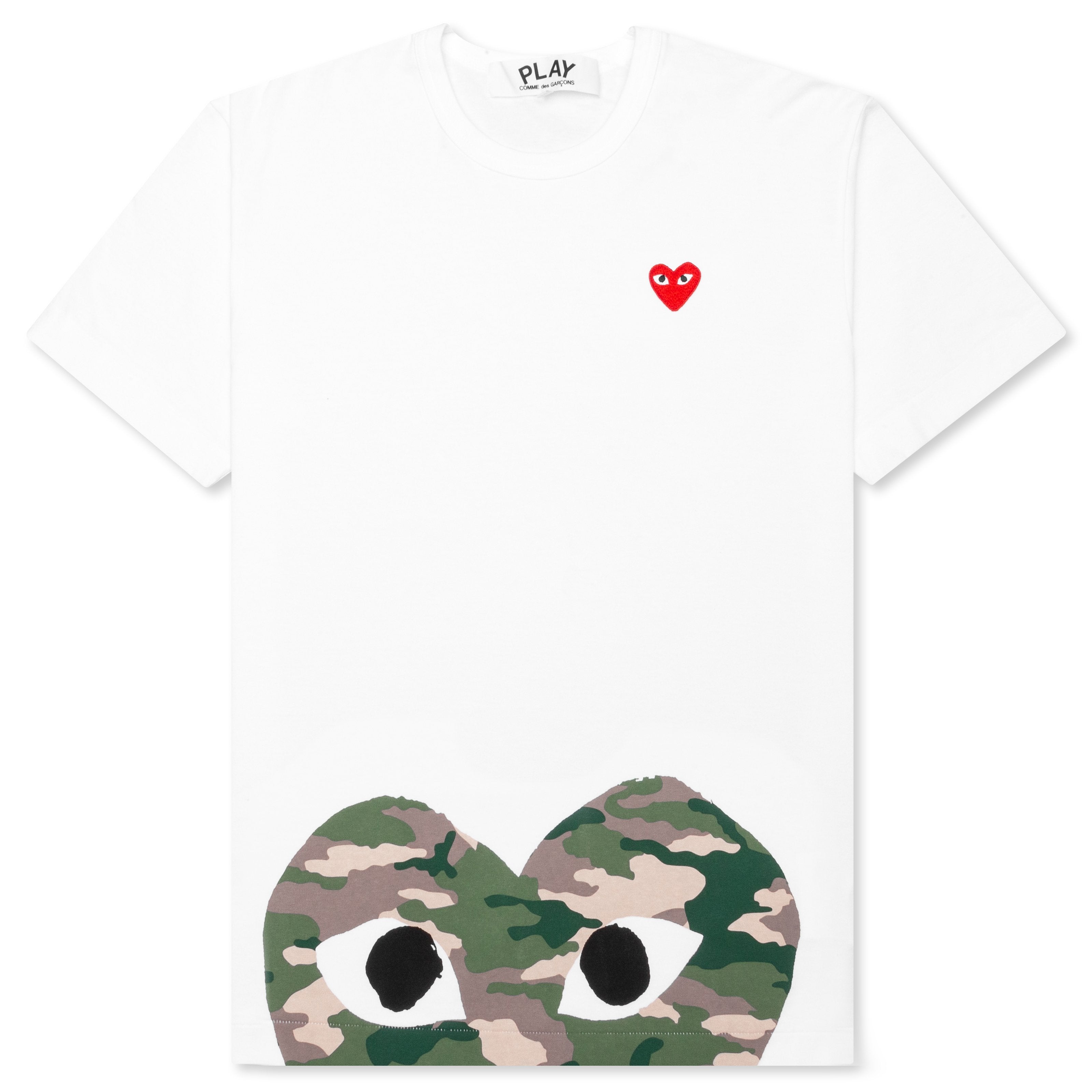 Camouflage Edge Heart T-Shirt - White