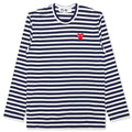 Emblem Striped L/S T-Shirt - Navy/White