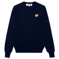 Gold Heart Sweater - Navy