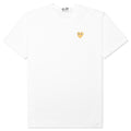 Gold Heart T-Shirt - White