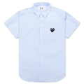 Kid's S/S Striped Shirt - Light Blue/White