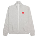 Multi Heart Zip Sweatshirt - Grey