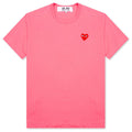 Pastelle Women's Red Emblem T-Shirt - Pink