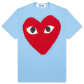 Pastelle Women's Red Logo T-Shirt - Blue
