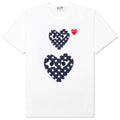 Polka Dot Duo T-Shirt - White