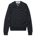 Polka Dot Sweater - Navy