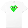 Red Emblem Heart T-Shirt - White/Green
