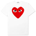 Red Emblem Heart T-Shirt - White/Red