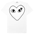Women's Black Emblem Heart Sketch Tee - White