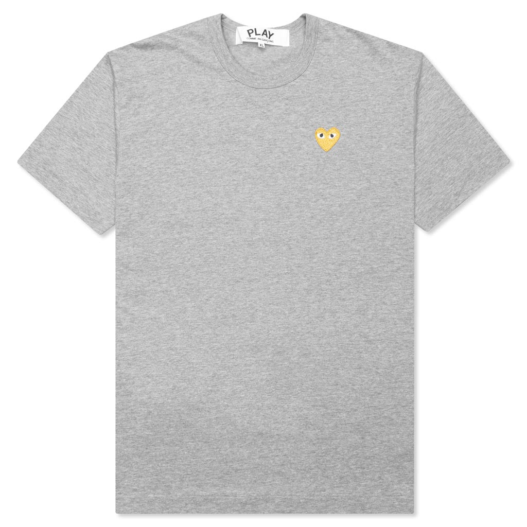 Women's Gold Heart T-Shirt - Grey