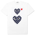 Women's Polka Dot Duo T-Shirt - White