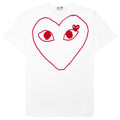Women's Red Emblem Heart Sketch Tee - White