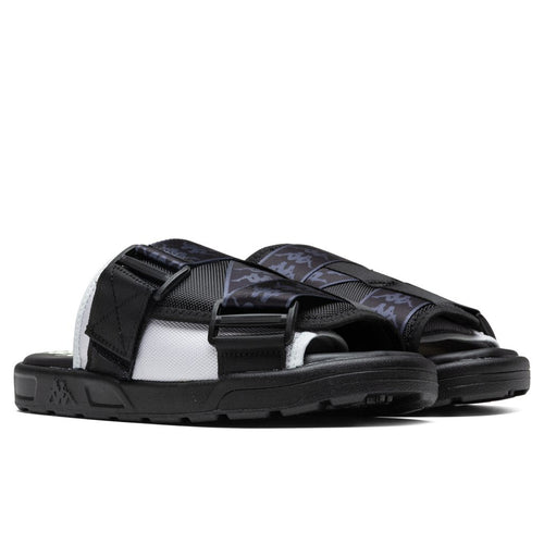 222 Banda Mitel 1 Sandals - Black/Grey