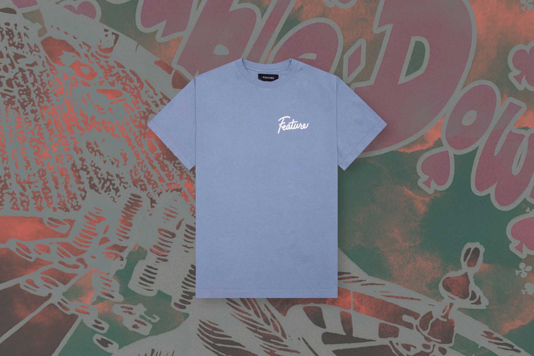 Risky Behavior Tee - Blue Granite